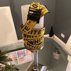 Off - White classic industrial web logo belt